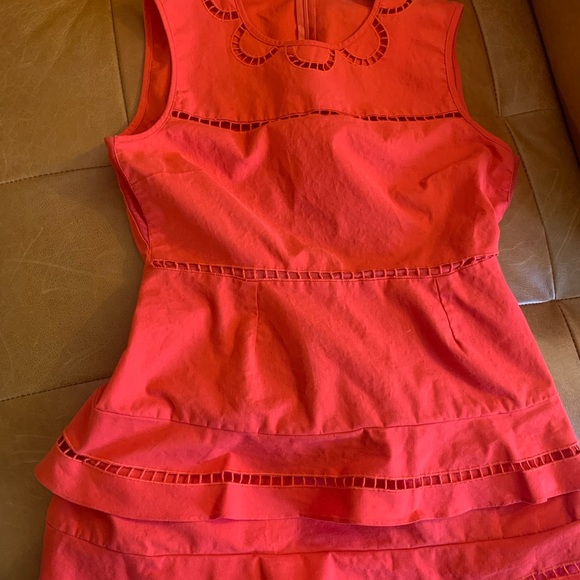 Red Valentino Cotton Embroidered Dress size 40 - Picture 3 of 7